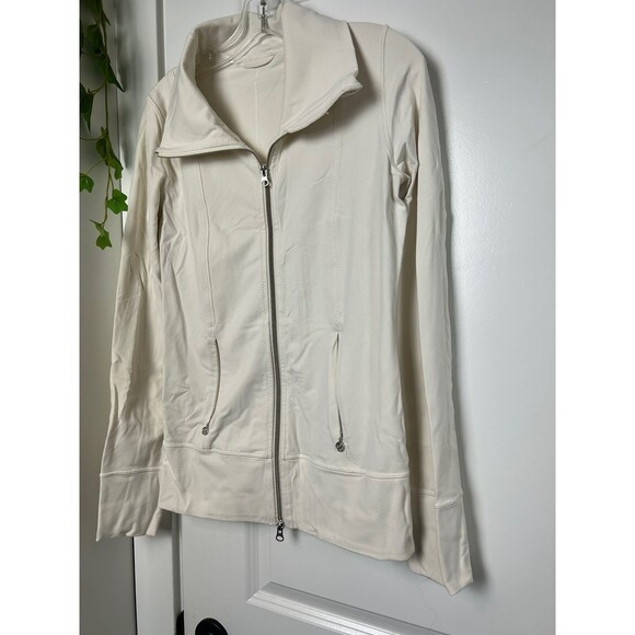 LULULEMON ~ Off White Running Yoga Lightweight Jacket size 6 - Picture 2 of 8